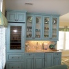 Painted/Glazed/Distressed w/Brazillian Cherry Top - Built for Nancy Pugh Interiors