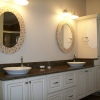 Suspended Master Vanity w/Vessel Bowls - Built for Todd Coyle Construction