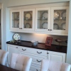 Painted Buffet with Iroko Wood Countertop - Built for Carl Jones
