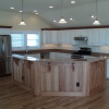 Bisque w/Walnut Glaze & Cherry Island - Built for Shoreline Builders