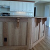 Bisque w/Walnut Glaze & Cherry Island - Built for Shoreline Builders