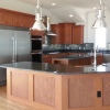 Glazed Cherry Thermofoil with Granite Countertops - Built for Mancuso Development