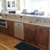 White Shaker with Walnut Island - Built for Shoreline Builders