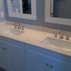 White Bead Doors w/Staron Tops - Built for Shoreline Builders