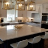 White Shaker w/Painted Island - Built for Mancuso Development